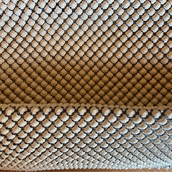 Antique Vintage Whiting & Davis Handbag Purse Ivory Metal Mesh - Picture 5 of 5